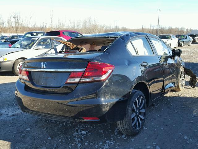 19XFB2F99FE279924 - 2015 HONDA CIVIC EXL BLACK photo 4