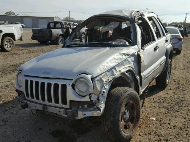 1J4GL48K63W540225 - 2003 JEEP LIBERTY SP SILVER photo 2