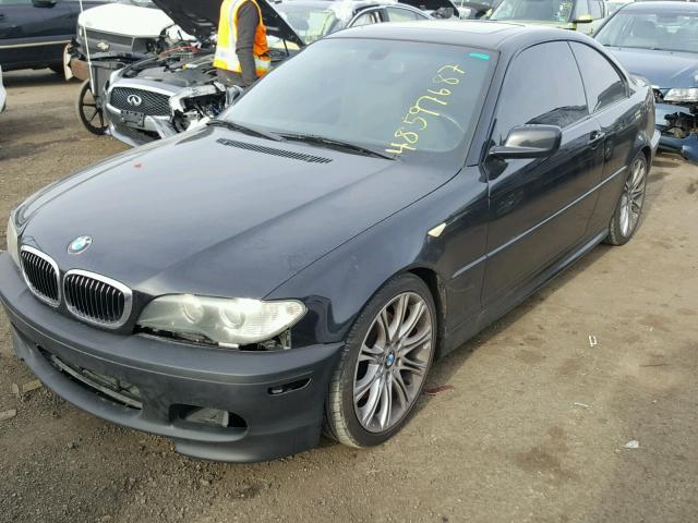 WBABD53425PD99582 - 2005 BMW 330 CI BLACK photo 2