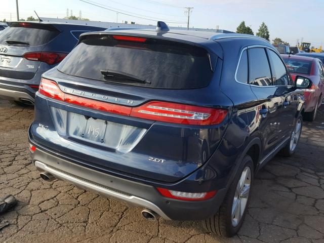 5LMCJ1C93HUL50195 - 2017 LINCOLN MKC PREMIE BLUE photo 4