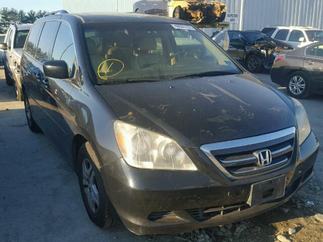 5FNRL38747B025688 - 2007 HONDA ODYSSEY EX BLACK photo 1