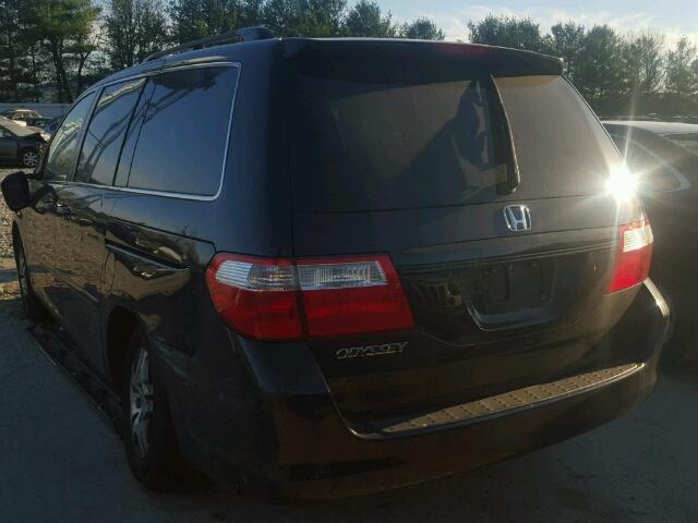 5FNRL38747B025688 - 2007 HONDA ODYSSEY EX BLACK photo 3