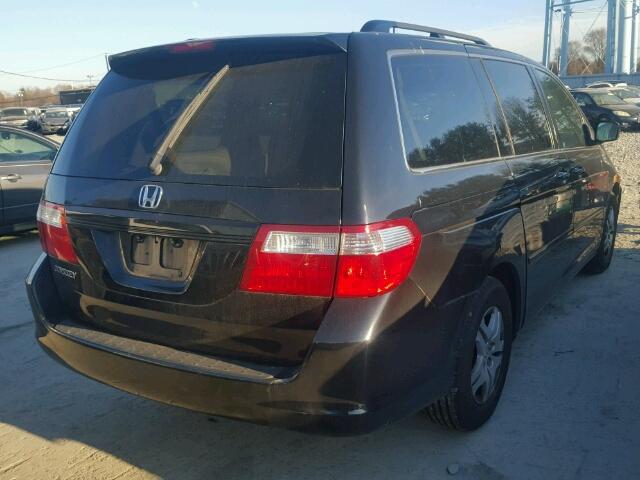 5FNRL38747B025688 - 2007 HONDA ODYSSEY EX BLACK photo 4