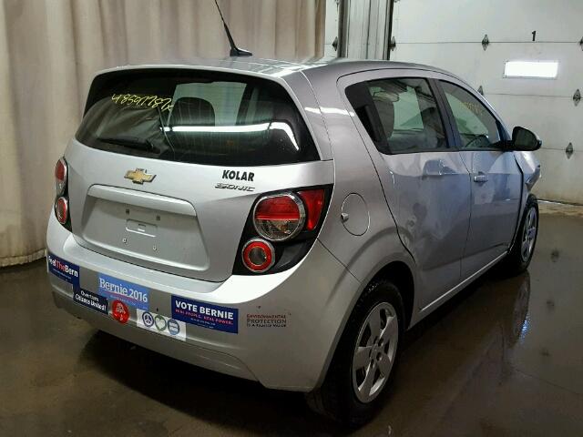 1G1JA6SH5D4206123 - 2013 CHEVROLET SONIC LS SILVER photo 4