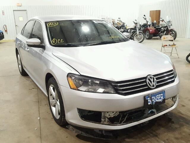 1VWBP7A37DC088424 - 2013 VOLKSWAGEN PASSAT SE SILVER photo 1