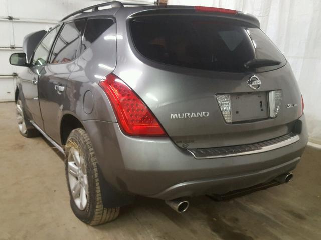 JN8AZ08W47W649993 - 2007 NISSAN MURANO SL CHARCOAL photo 3