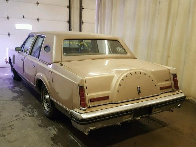 0Y90F650147 - 1980 LINCOLN TOWN CAR TAN photo 3