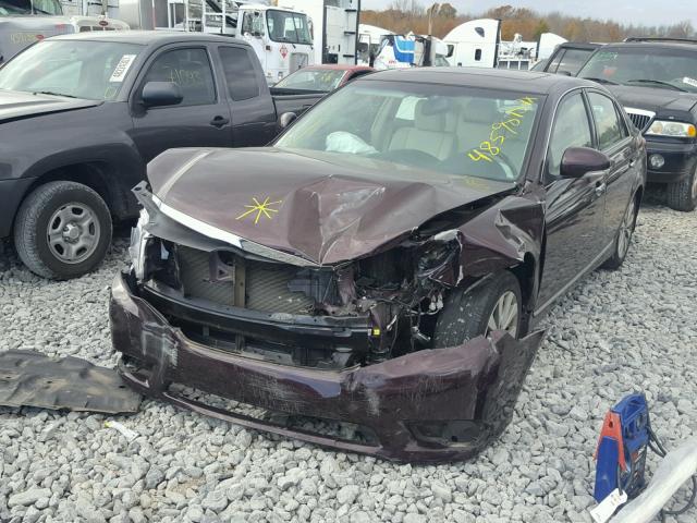 4T1BK3DB9CU462825 - 2012 TOYOTA AVALON BAS BURGUNDY photo 2