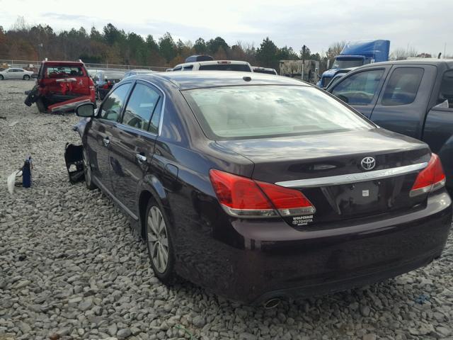 4T1BK3DB9CU462825 - 2012 TOYOTA AVALON BAS BURGUNDY photo 3