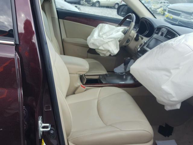 4T1BK3DB9CU462825 - 2012 TOYOTA AVALON BAS BURGUNDY photo 5