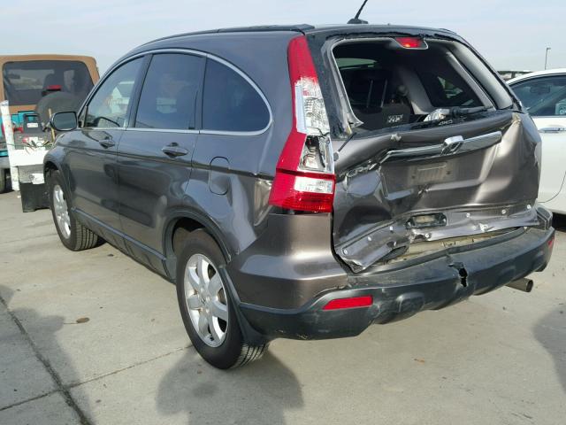 5J6RE48709L046211 - 2009 HONDA CR-V EXL GRAY photo 3