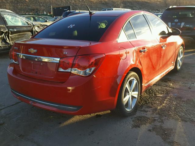 1G1PG5SC3C7354145 - 2012 CHEVROLET CRUZE LT RED photo 4