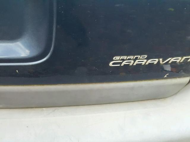 1B4GP54L4YB660101 - 2000 DODGE GRAND CARA BLUE photo 9