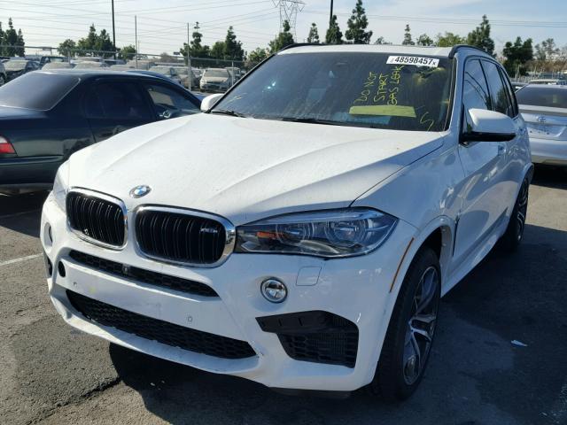 5YMKT6C36H0X20608 - 2017 BMW X5 M WHITE photo 2