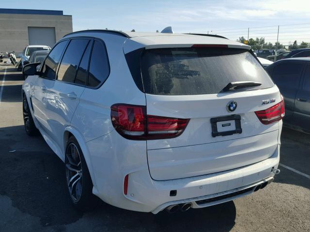 5YMKT6C36H0X20608 - 2017 BMW X5 M WHITE photo 3