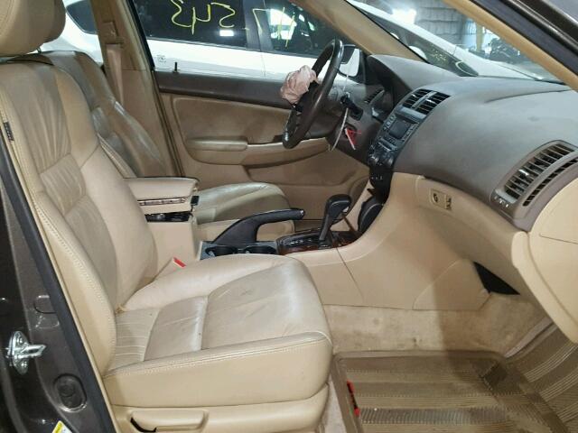 1HGCM56847A020284 - 2007 HONDA ACCORD EX GRAY photo 5