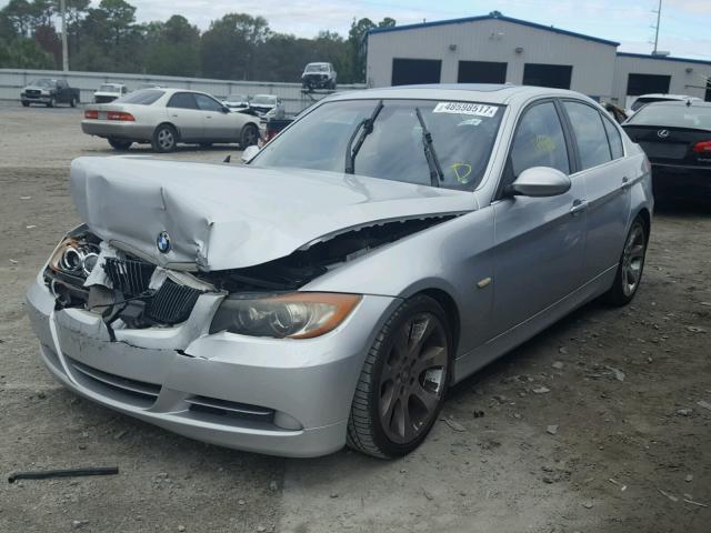 WBAVB77538NH78480 - 2008 BMW 335 I SILVER photo 2