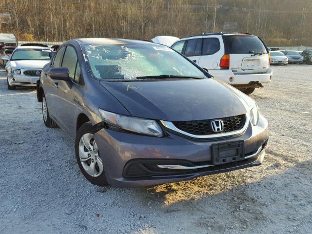 2HGFB2F5XEH552919 - 2014 HONDA CIVIC LX GRAY photo 1