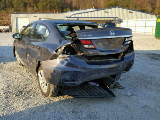 2HGFB2F5XEH552919 - 2014 HONDA CIVIC LX GRAY photo 3