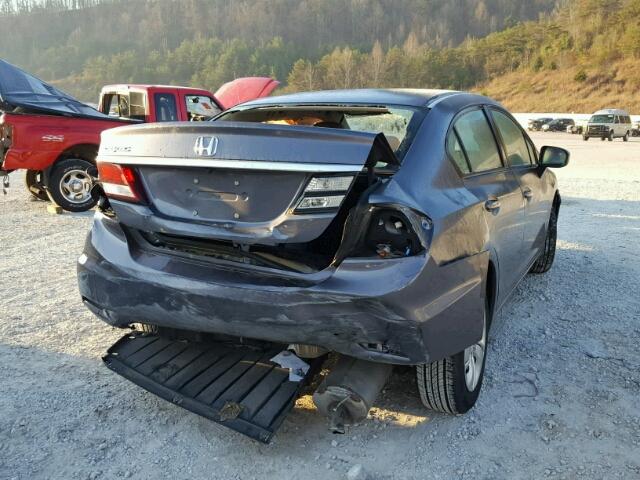 2HGFB2F5XEH552919 - 2014 HONDA CIVIC LX GRAY photo 4