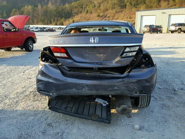 2HGFB2F5XEH552919 - 2014 HONDA CIVIC LX GRAY photo 9