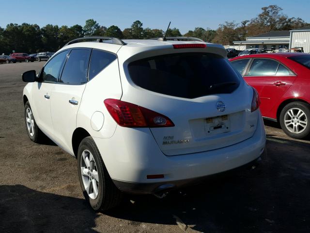 JN8AZ1MU4AW012264 - 2010 NISSAN MURANO S WHITE photo 3