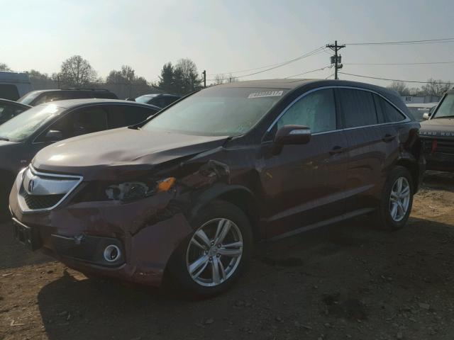 5J8TB4H54EL017714 - 2014 ACURA RDX TECHNO BURGUNDY photo 9