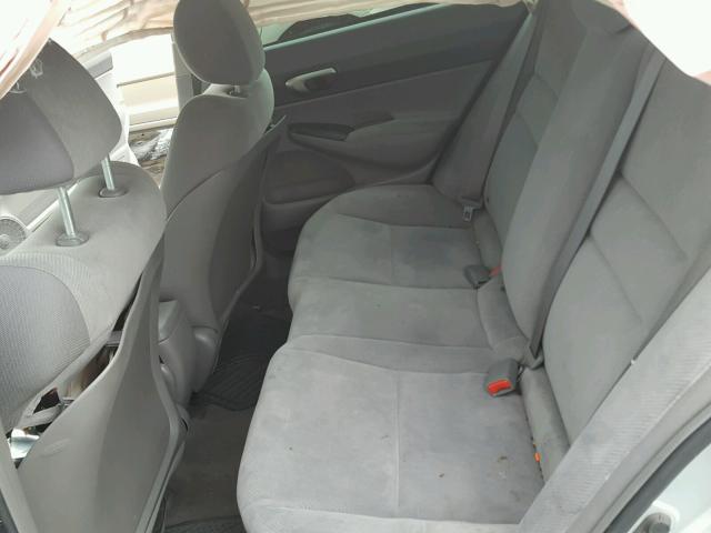 2HGFA16539H334632 - 2009 HONDA CIVIC LX SILVER photo 6