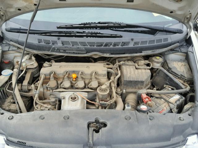 2HGFA16539H334632 - 2009 HONDA CIVIC LX SILVER photo 7