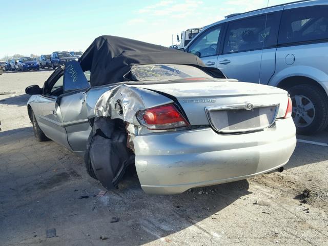 1C3EL55R44N175608 - 2004 CHRYSLER SEBRING LX GREEN photo 3