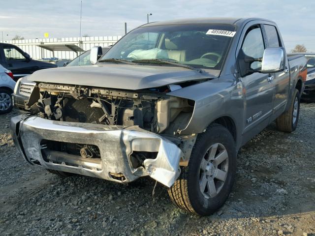 1N6AA07B27N219352 - 2007 NISSAN TITAN XE CHARCOAL photo 2