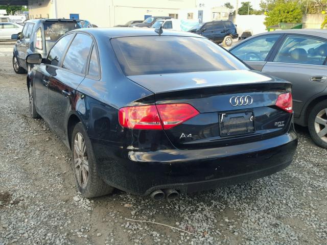 WAUBFAFL9AN013491 - 2010 AUDI A4 PREMIUM BLACK photo 3