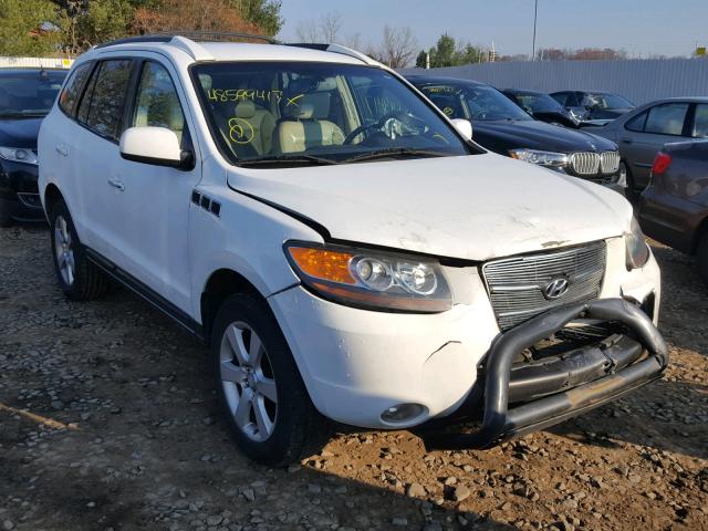 5NMSH73E77H049952 - 2007 HYUNDAI SANTA FE S WHITE photo 1