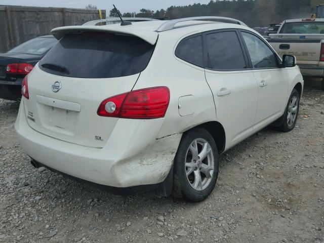 JN8AS58T49W047251 - 2009 NISSAN ROGUE S WHITE photo 4