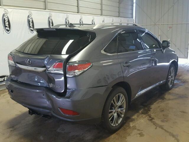 JTJBC1BA5D2053831 - 2013 LEXUS RX 450 GRAY photo 4