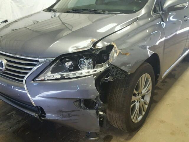 JTJBC1BA5D2053831 - 2013 LEXUS RX 450 GRAY photo 9