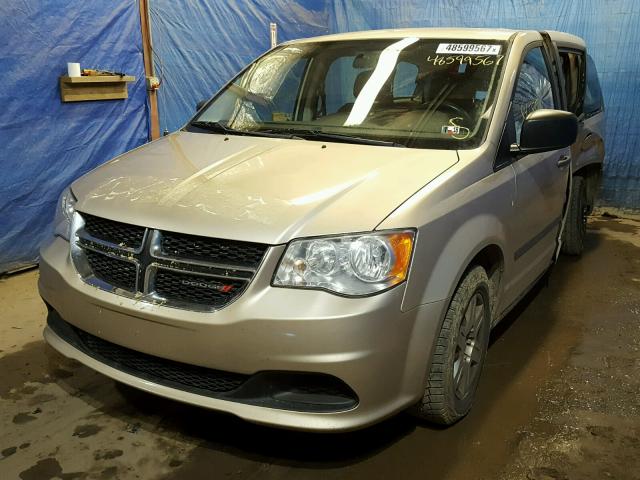 2C4RDGBGXDR543608 - 2013 DODGE GRAND CARA TAN photo 2