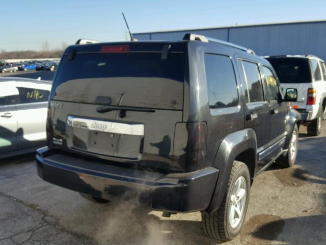 1J4PN5GKXAW150405 - 2010 JEEP LIBERTY LI BLACK photo 4