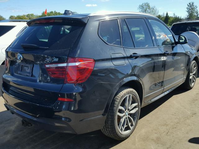 5UXWX7C57F0K33872 - 2015 BMW X3 XDRIVE3 BLACK photo 4