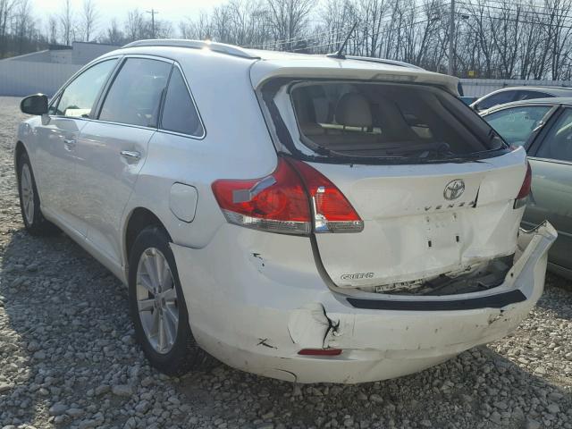 4T3ZA3BB7AU028430 - 2010 TOYOTA VENZA BASE WHITE photo 3