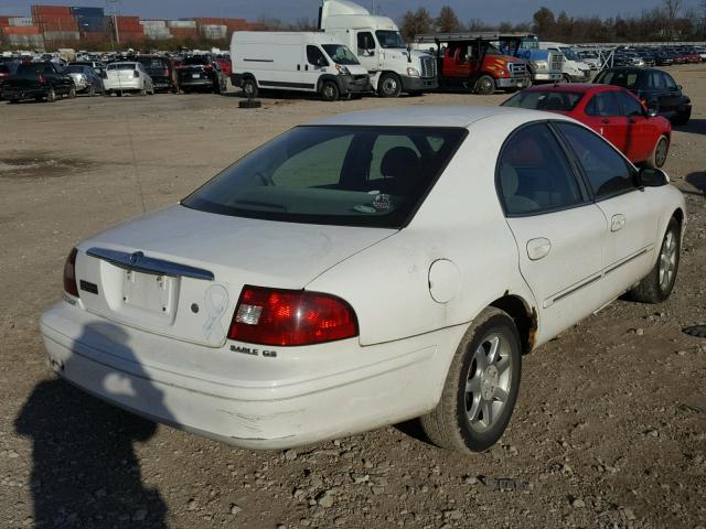 1MEFM50U52G610306 - 2002 MERCURY SABLE GS WHITE photo 4