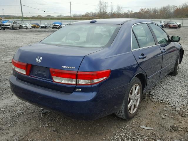 1HGCM66504A039180 - 2004 HONDA ACCORD EX BLUE photo 4