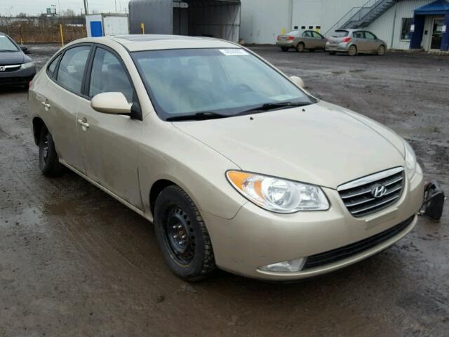 KMHDU45D37U038474 - 2007 HYUNDAI ELANTRA GL BEIGE photo 1