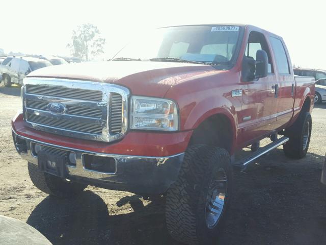 1FTSW21P46EA68053 - 2006 FORD F250 SUPER RED photo 2