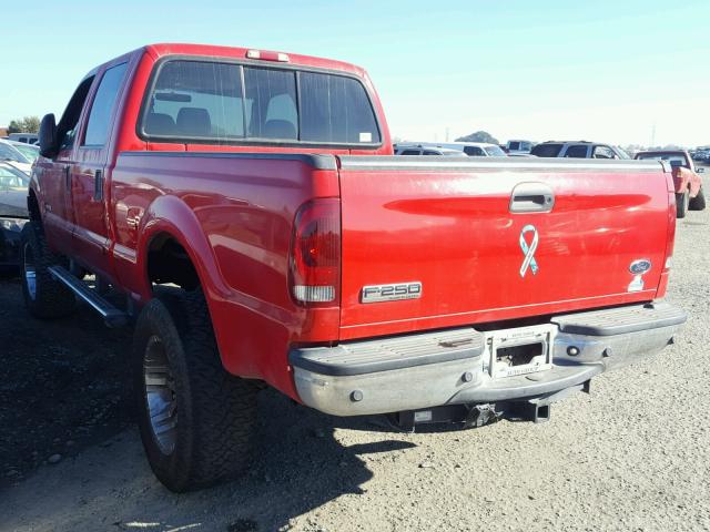 1FTSW21P46EA68053 - 2006 FORD F250 SUPER RED photo 3