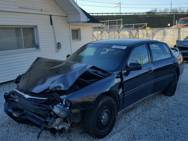 2G1WF55K659173673 - 2005 CHEVROLET IMPALA BLACK photo 2