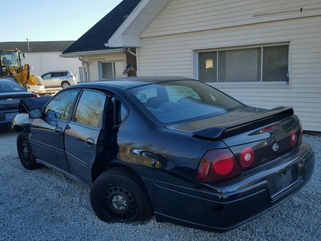 2G1WF55K659173673 - 2005 CHEVROLET IMPALA BLACK photo 3