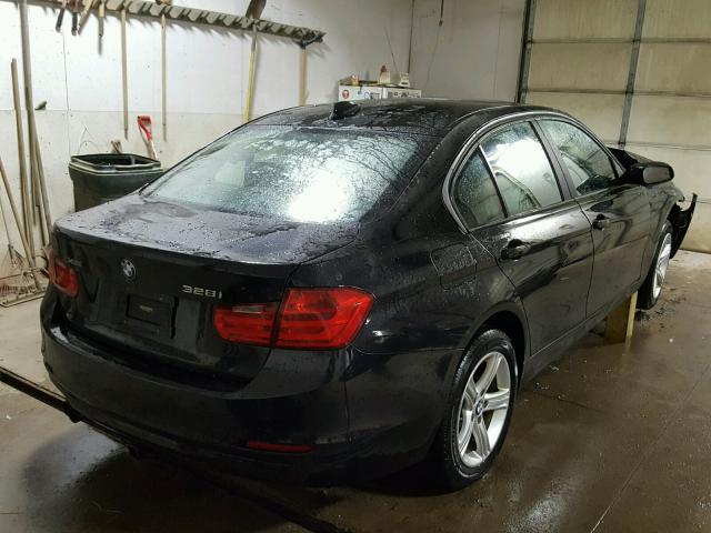 WBA3B3C50FF548566 - 2015 BMW 328 XI Czarny zdjęcie 4