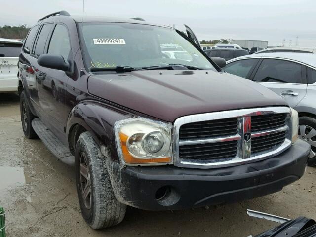 1D4HD48N55F596454 - 2005 DODGE DURANGO SL MAROON photo 1