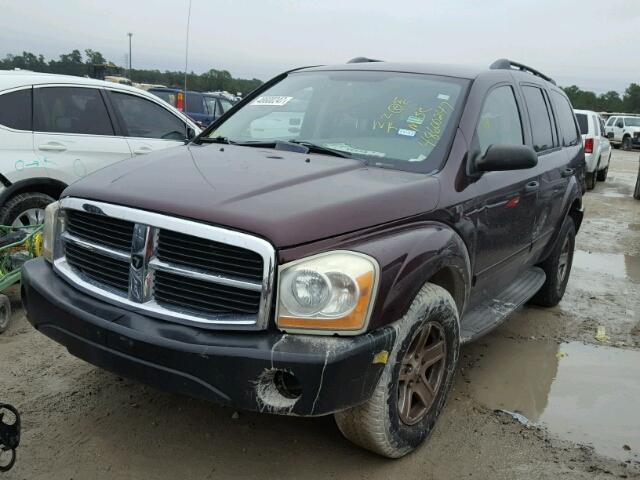 1D4HD48N55F596454 - 2005 DODGE DURANGO SL MAROON photo 2